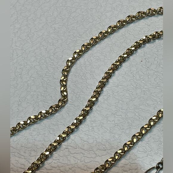 Yves Saint Laurent Gold Tone 22 in Chain Necklace with COA - Picture 3 of 4